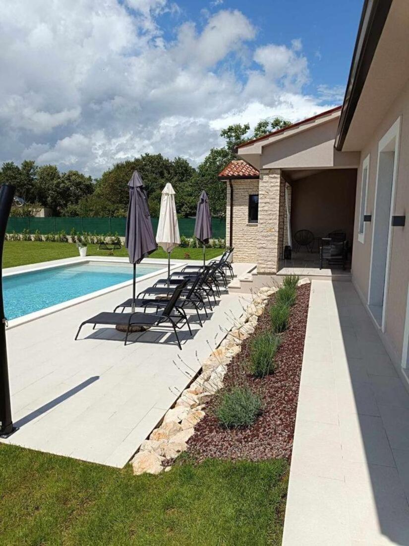Villa Animo For 8 People Near Labin - Rabac With Private Pool, Children Playground & Beautiful Garden Raša Екстериор снимка