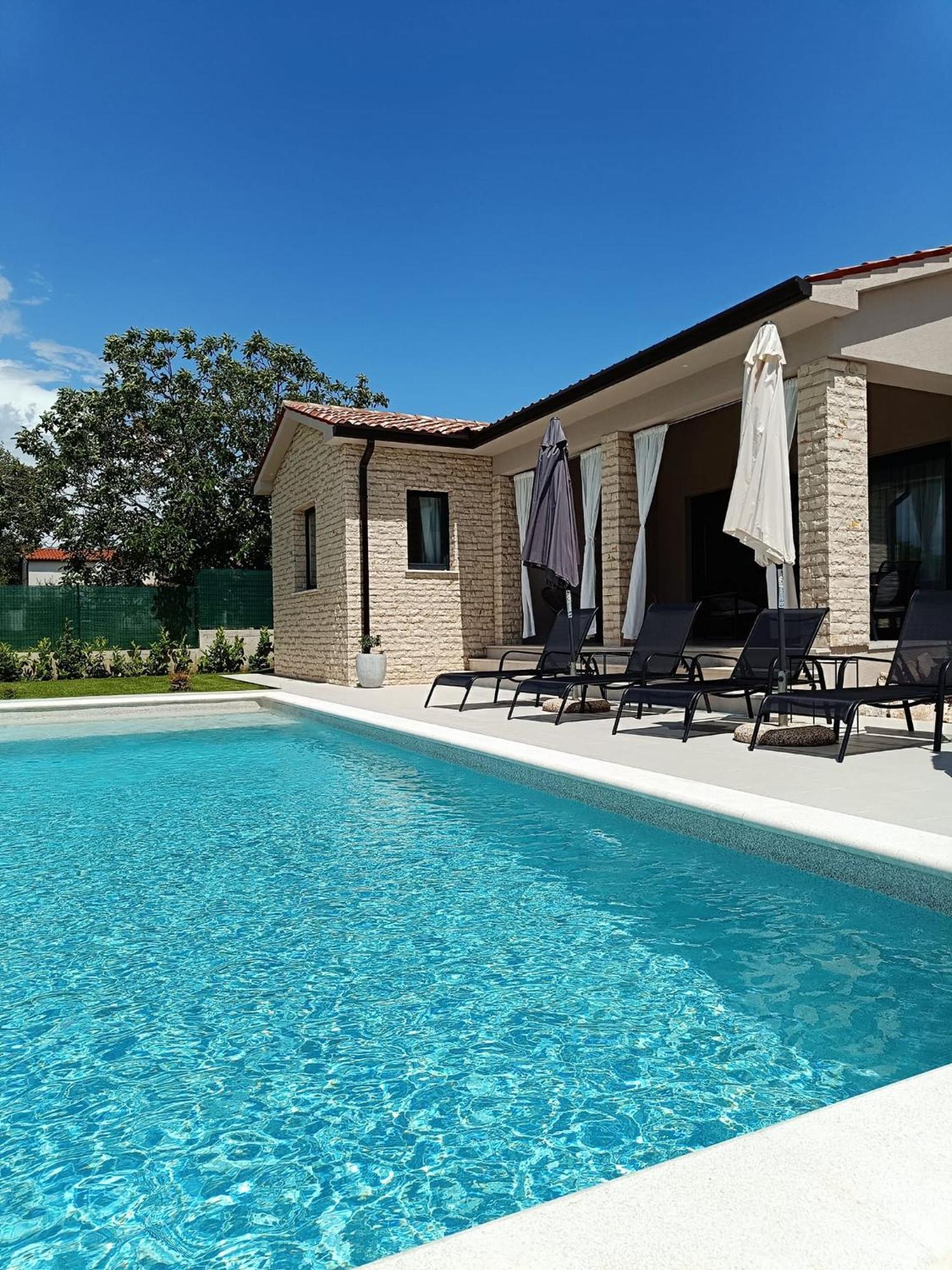 Villa Animo For 8 People Near Labin - Rabac With Private Pool, Children Playground & Beautiful Garden Raša Екстериор снимка